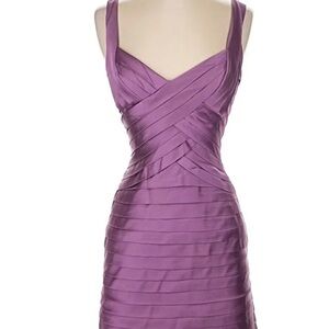 Elegant Purple Sleeveless Dress